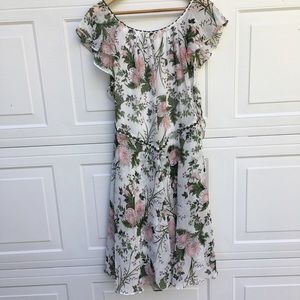 NWT MAX STUDIO FLUTTERY MIDI DRESS SIZE XS